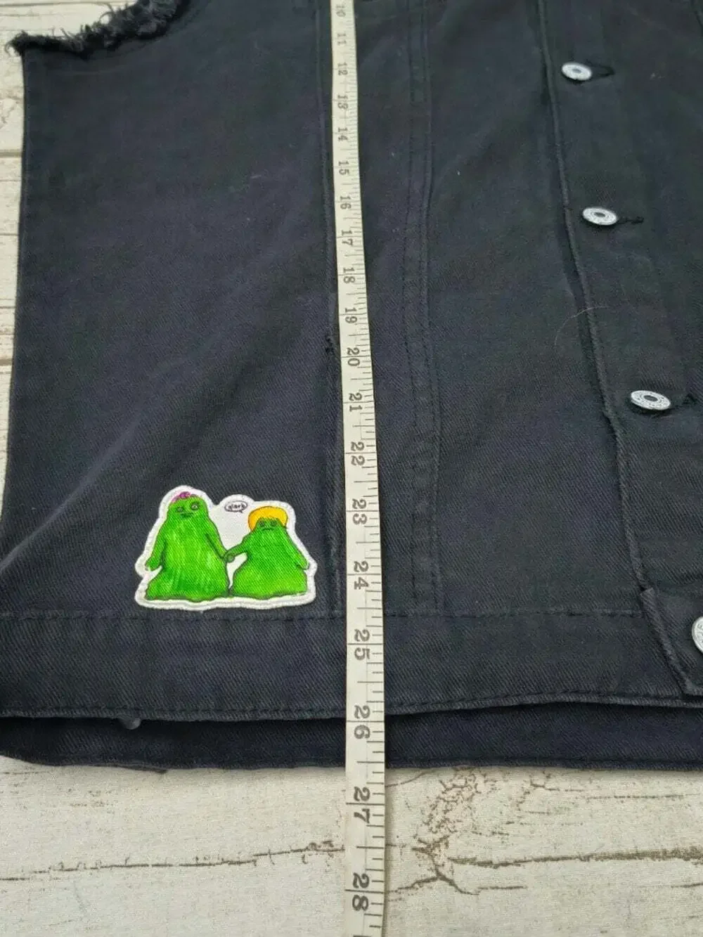 Custom Burning Man Festival Battle Vest Denim Sleeveless Jacket Patches Pins